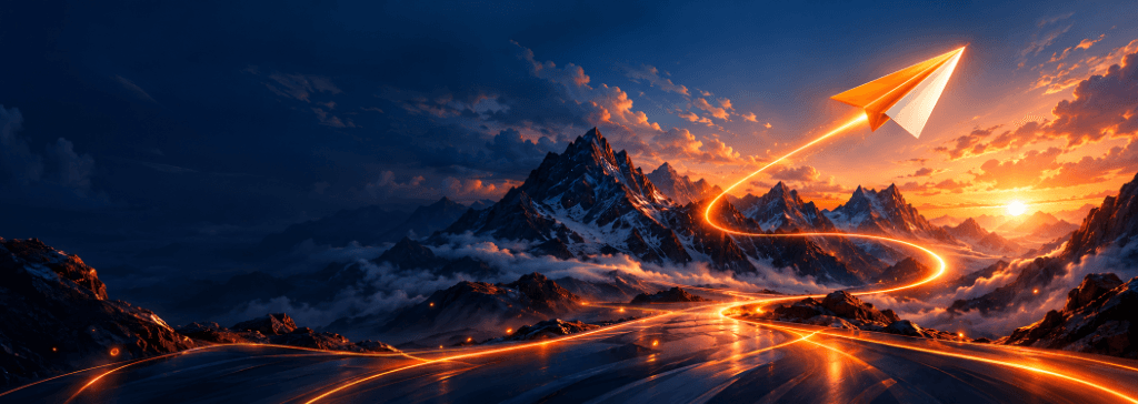 Let's Build Together Mountain Landscape Artwork