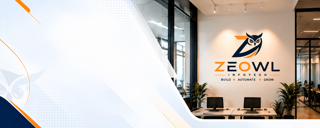 Zeowl Infotech Corporate Office & 3D Brand Wall